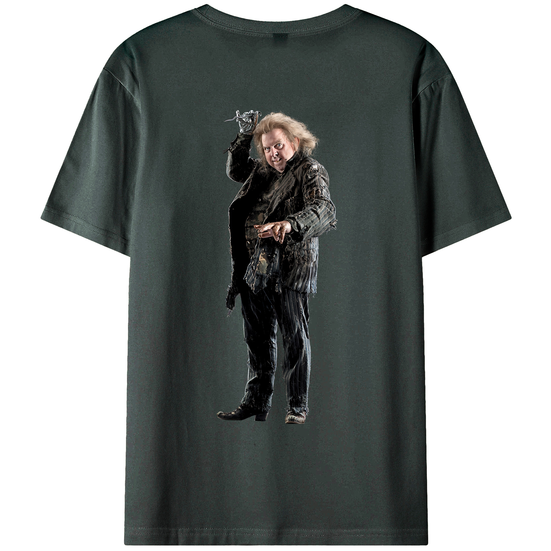 （画像用） Harry Potter ハリー・ポッターシリーズ 綿100％ メンズ半袖Tシャツ（バックプリント） 通気性